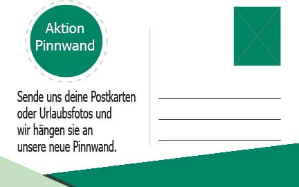 Sende uns deine Postkarte